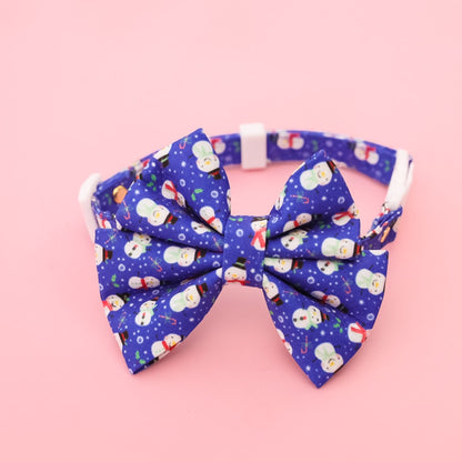 Christmoo - Christmas Cat Collar with Bell Bow Collar