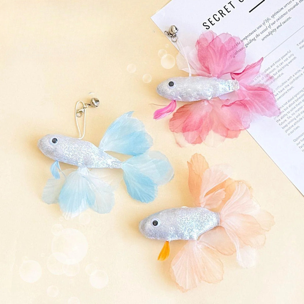 Moo - Feather Fish Bell Cat Wand Refill Toy