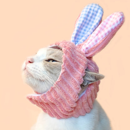 Ozzie Bunny Pet Decorative Hat laid flat showing full hat outline