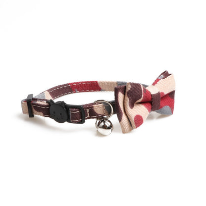 Mokka - Plaid Bowtie Cat Collar