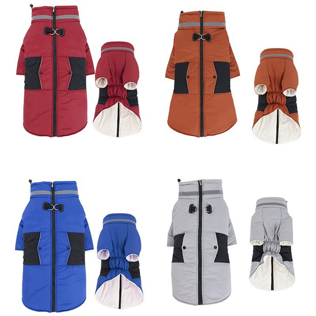 Ozzie - Dog Winter Coat with Leash Opening Jacket