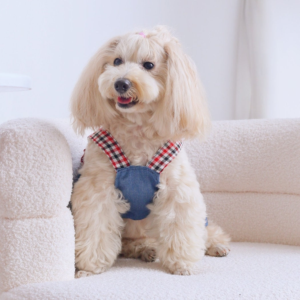 Ozzie - Everyday Plaid Pocket Detail Pet Dress