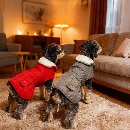 Ozzie - Quilted British Inspired Dog Winter Vest