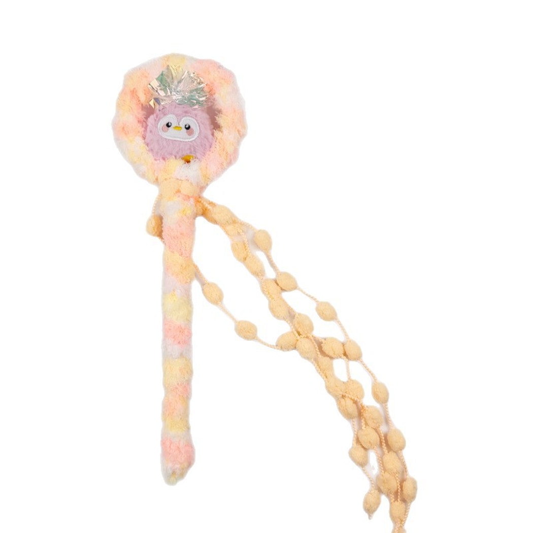Moo - Owl Detail Plush Cat Teaser Wand Toy