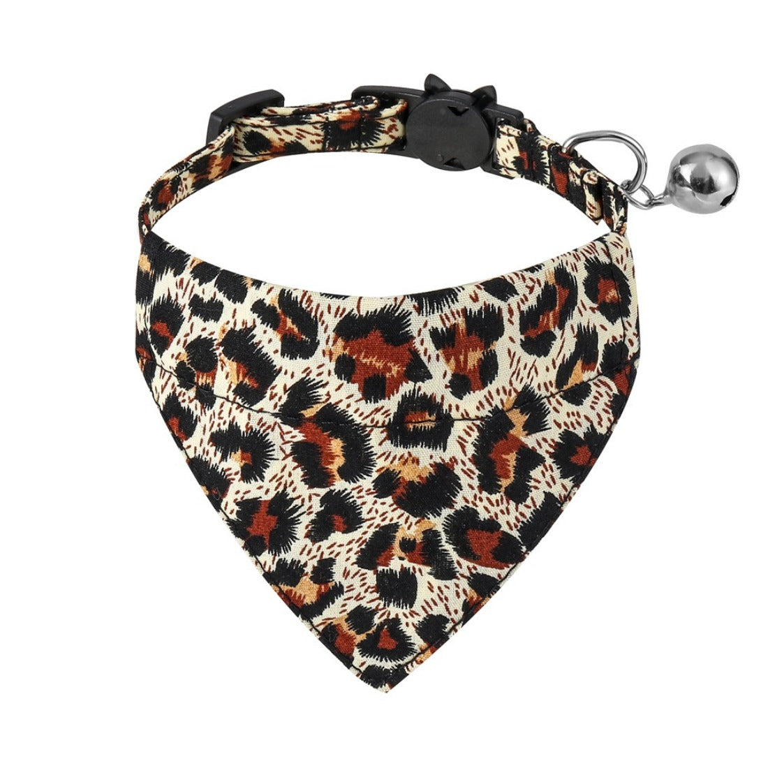 Mokka - Leopard Print Pet Bandana Collar