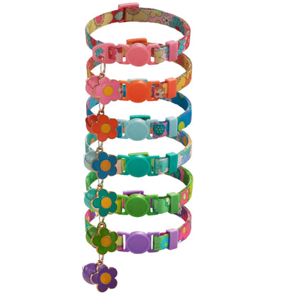 Mokka - Flower Charm Breakaway Cat Collar