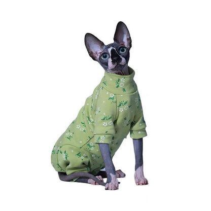 Ozzie - Daisy Print Full Coverage Cat Jumpsuit