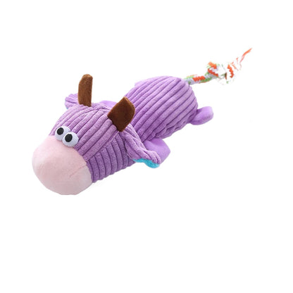 Petkin - Ribbed Plush Squeaky dog toy