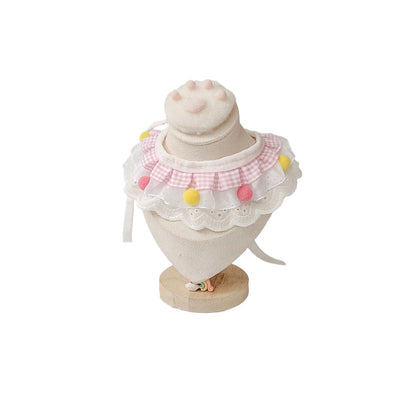 Mokka - Patterned Ruffled Bib Lace-Look Pet Neckwear