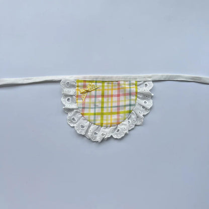 Mokka - Pastel Plaid Panel Cat Neckwear