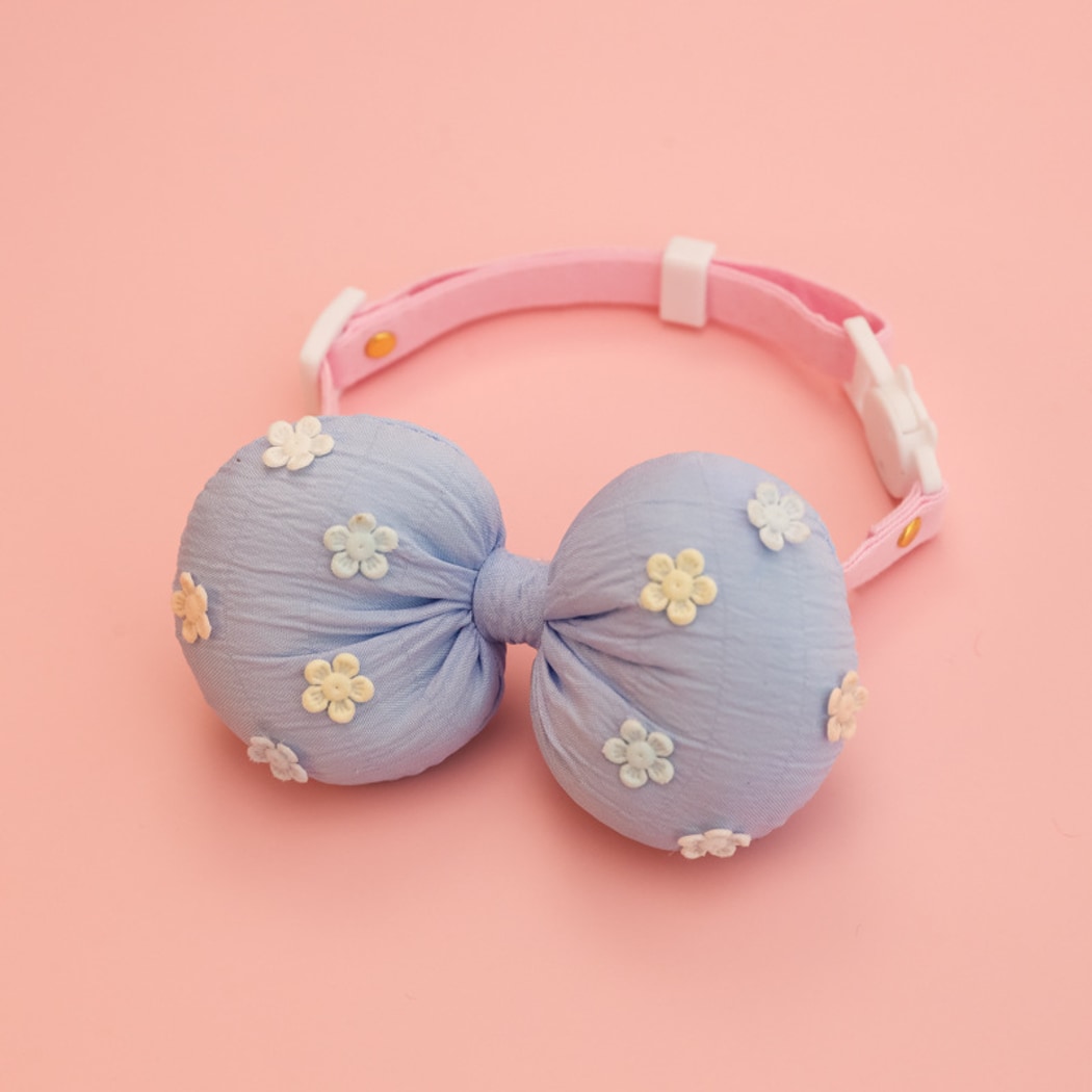 Mokka - Flower Bow Adjustable Cat Collar