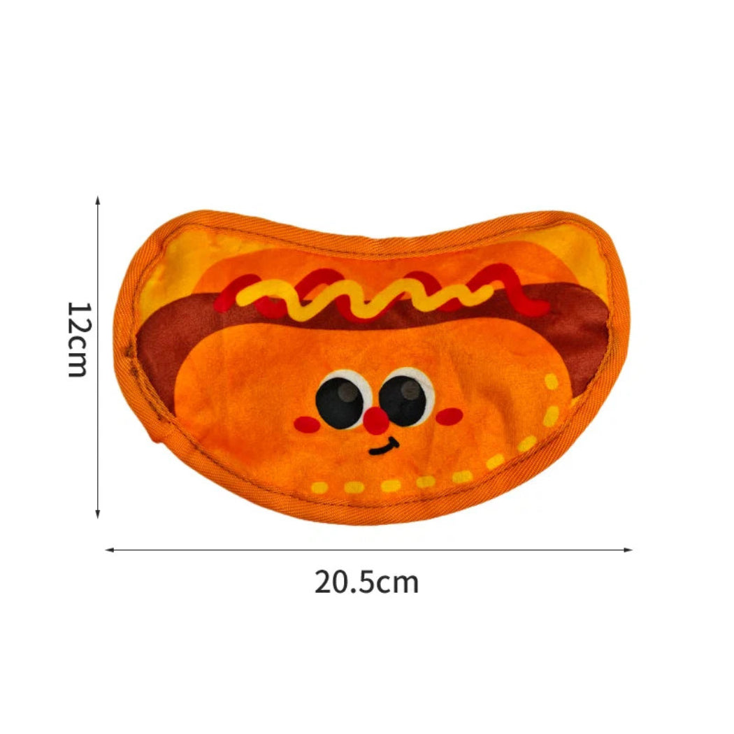 Petkin - Plush Flat Food-Shaped Dog Toy