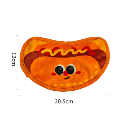 Petkin - Plush Flat Food-Shaped Dog Toy