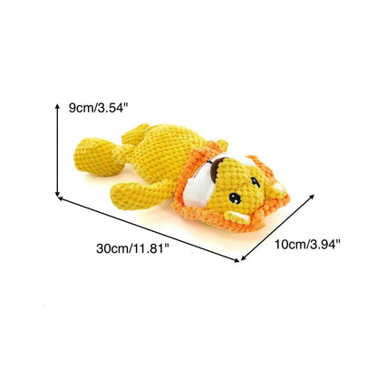 Petkin – Plush Lion Squeaky Dog Toy