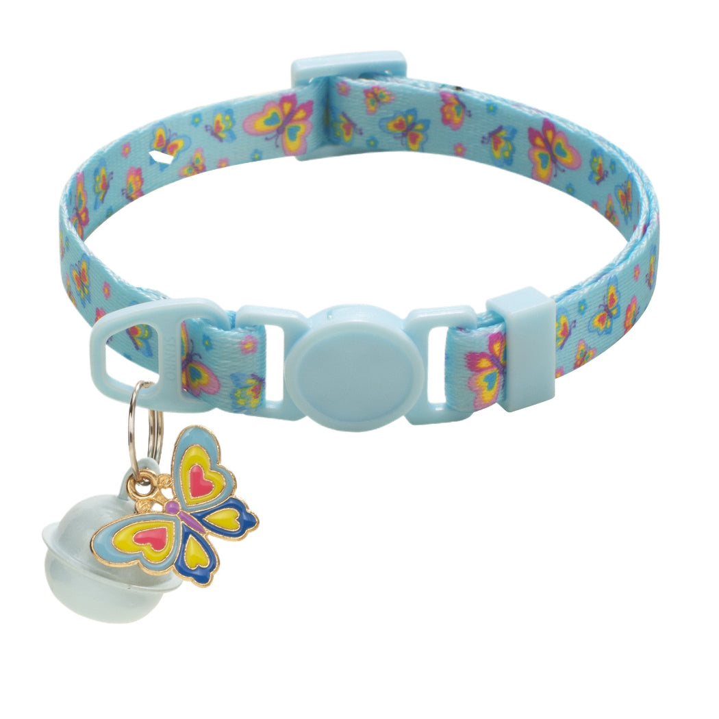 Mokka - Butterfly Print Breakaway Cat Collar