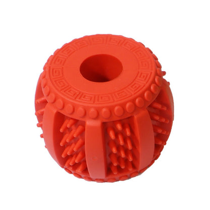 Petkin durable chew toy combining rope strands and a rubber ball