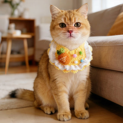Mokka - Cartoon Fruit Motif Tie-On Pet Bib