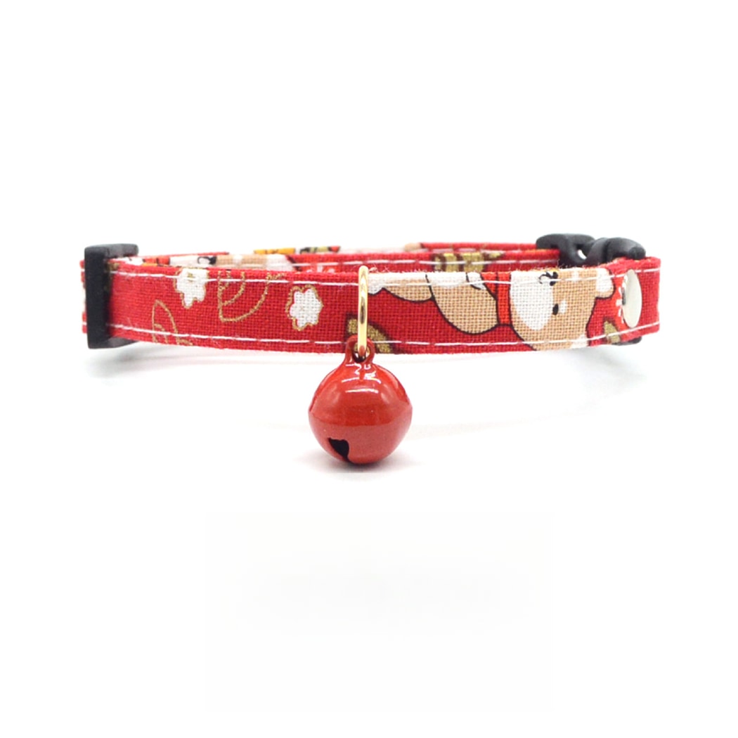 Mokka - Playful Red Trendy Prints Pet Collar