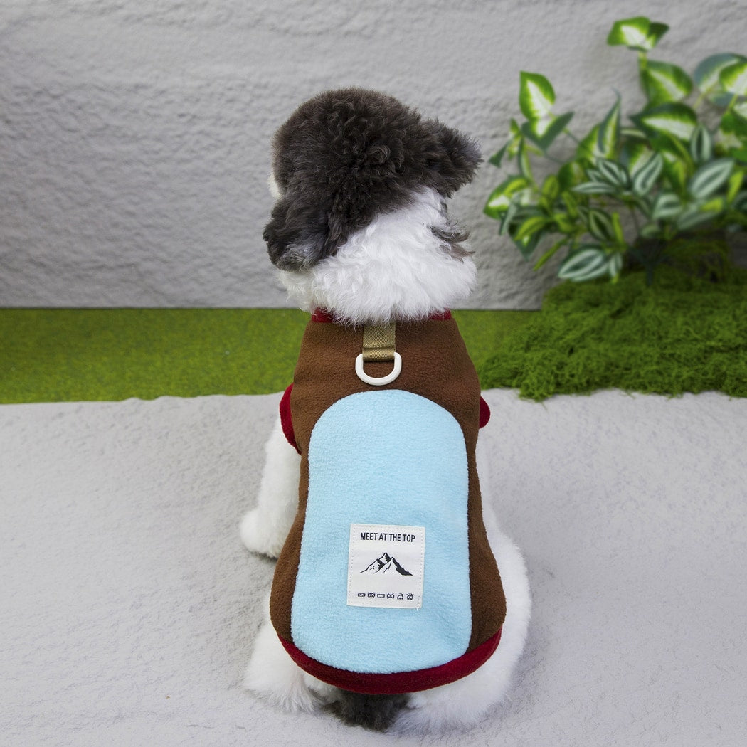 Ozzie - Color Block Two-Leg Fleece Dog Vest