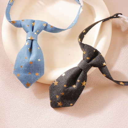 Mokka - Star Print Tie Decoration Cat Collar
