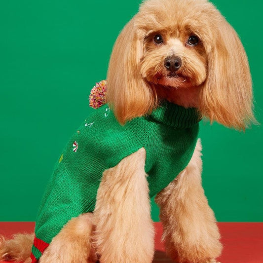Christmoo - Knitted Christmas Snowman Dog and Cat Sweater