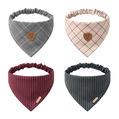Mokka - Plaid & Stripe Bandana Pet Neckwear