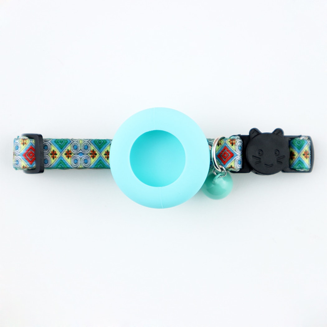 Mokka - Floral Print Cat Collar With AirTag Holder