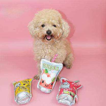 Petkin - Drink Shaped Dog Plush Toy