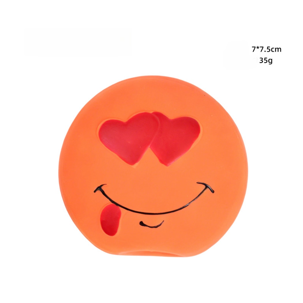 Petkin - Cartoon Smiley Squeaky Interactive Dog Toy