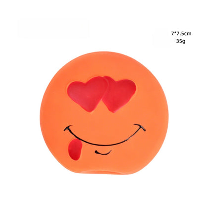 Petkin - Cartoon Smiley Squeaky Interactive Dog Toy