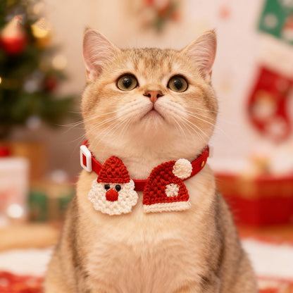 Christmoo - Santa Tree Christmas Cat Collar