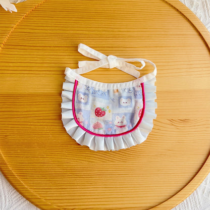 Mokka - Strawberry Rabbit Printed Cat Bib