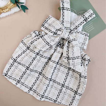Ozzie - Bow Detail Cat and Dog Suspender Dress