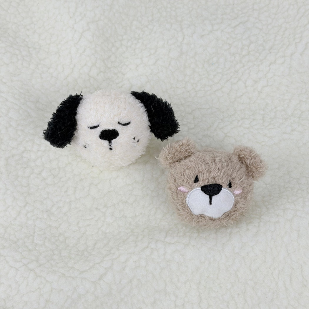 Petkin - Animal Face Elastic Squeaky Dog Ball Toy