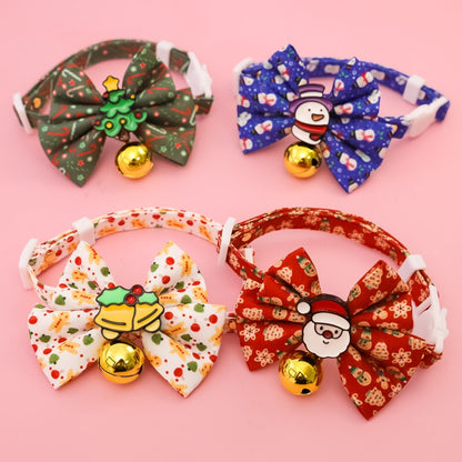 Christmoo - Christmas Cat Collar with Bell Bow Collar