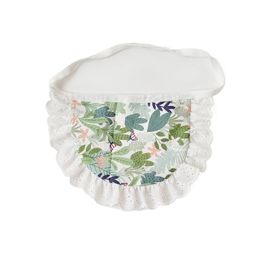 Loofie Yellow Duck Dog Bib with Lace