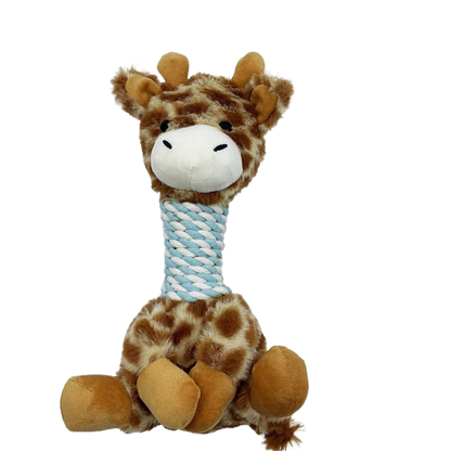 Petkin - Rope Neck Safari Squeaky Toys