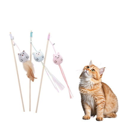 Moo - Plush Teaser Wand Cat Toy