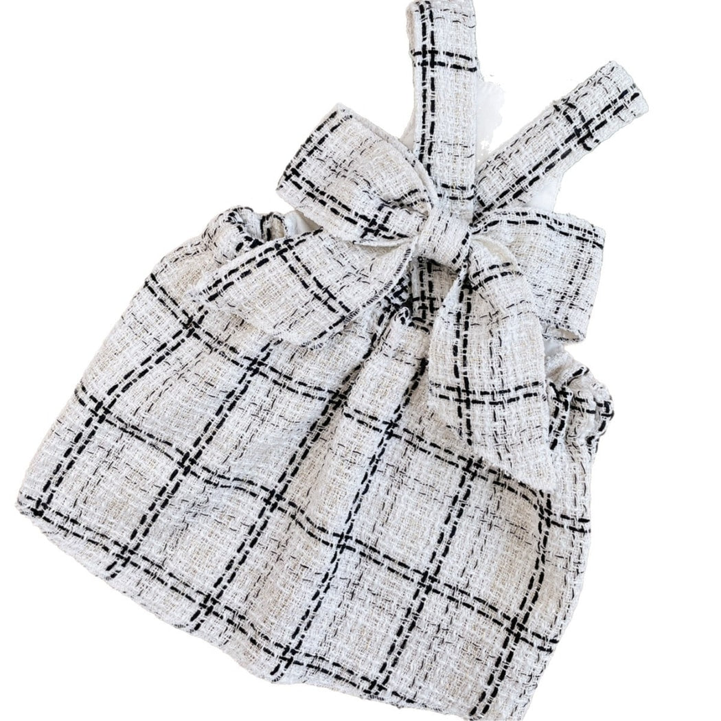 Ozzie - Bow Detail Cat and Dog Suspender Dress