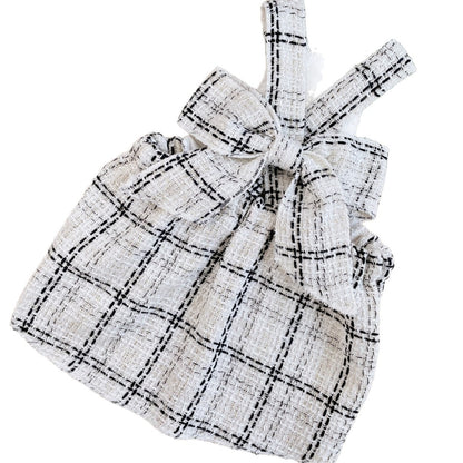 Ozzie - Bow Detail Cat and Dog Suspender Dress
