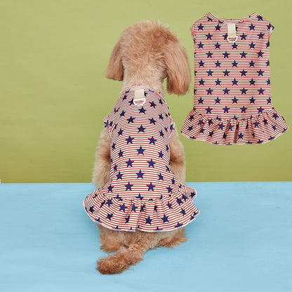 Ozzie - Ruffle Colorful Party Print Pet Dress