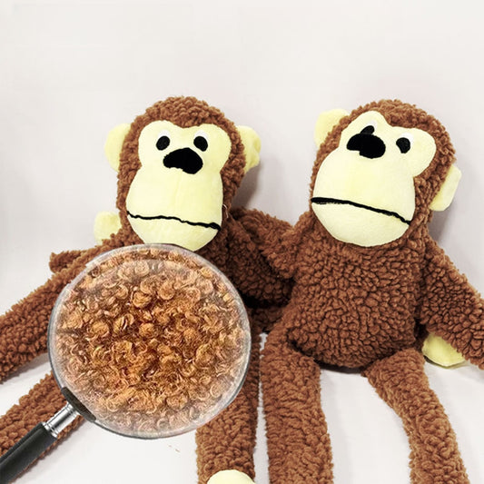 Petkin - Monkey Shaped Dog Squeaky Toy