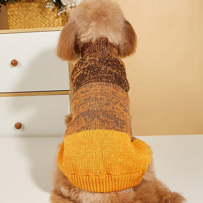 Ozzie - Striped Knit-Style Pet Pullover Dog Sweater