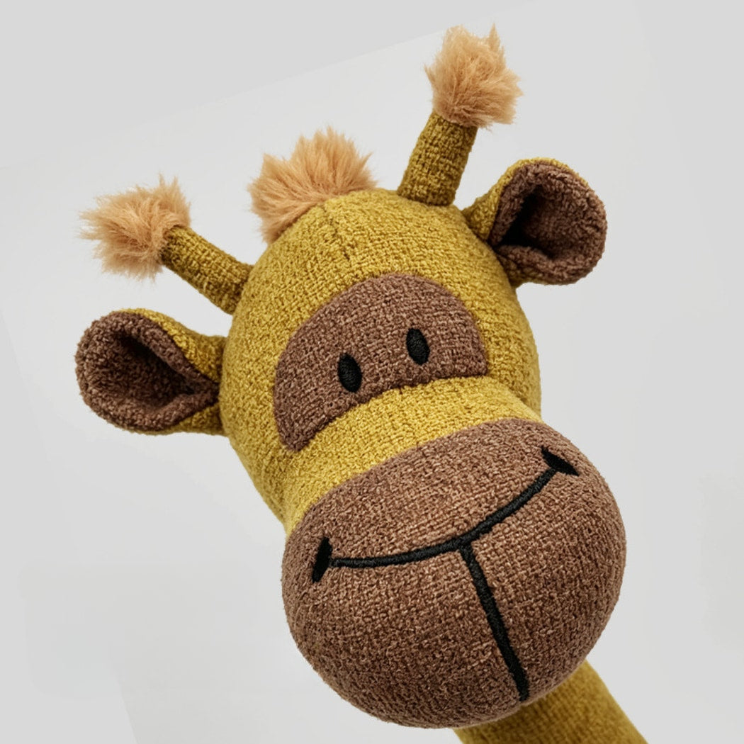Petkin - Plush Giraffe Interactive Dog Toy
