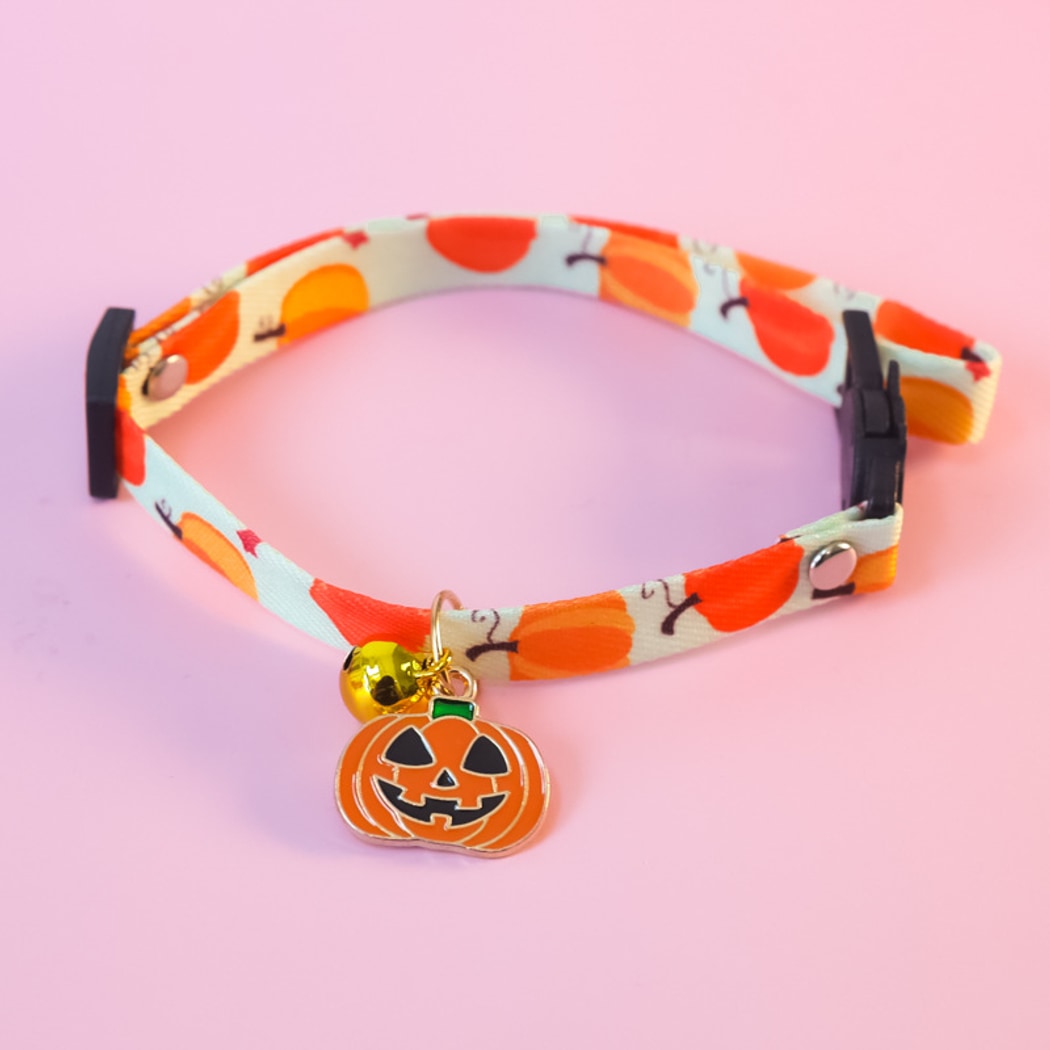 Halloweek - Halloween Pumpkin Ghost Cat Collar