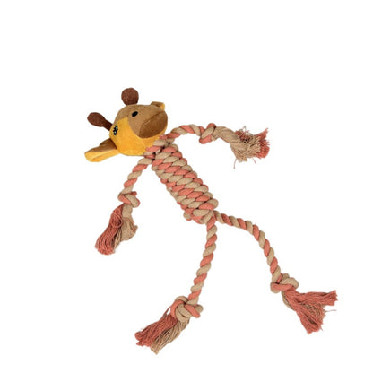 Petkin - Plush Animal Rope Dog Toy