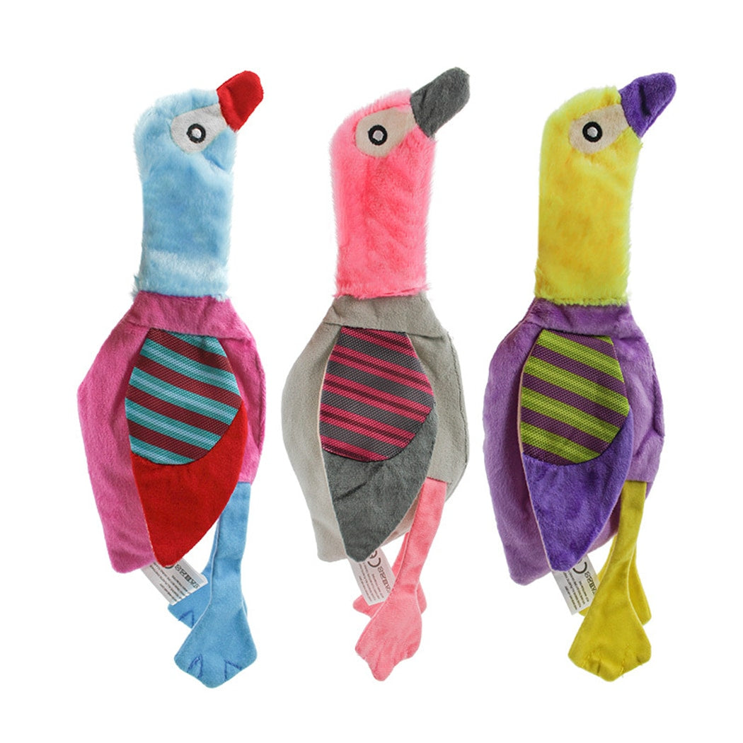 Petkin - Bird Shaped Squeaky Plush Dog Toy