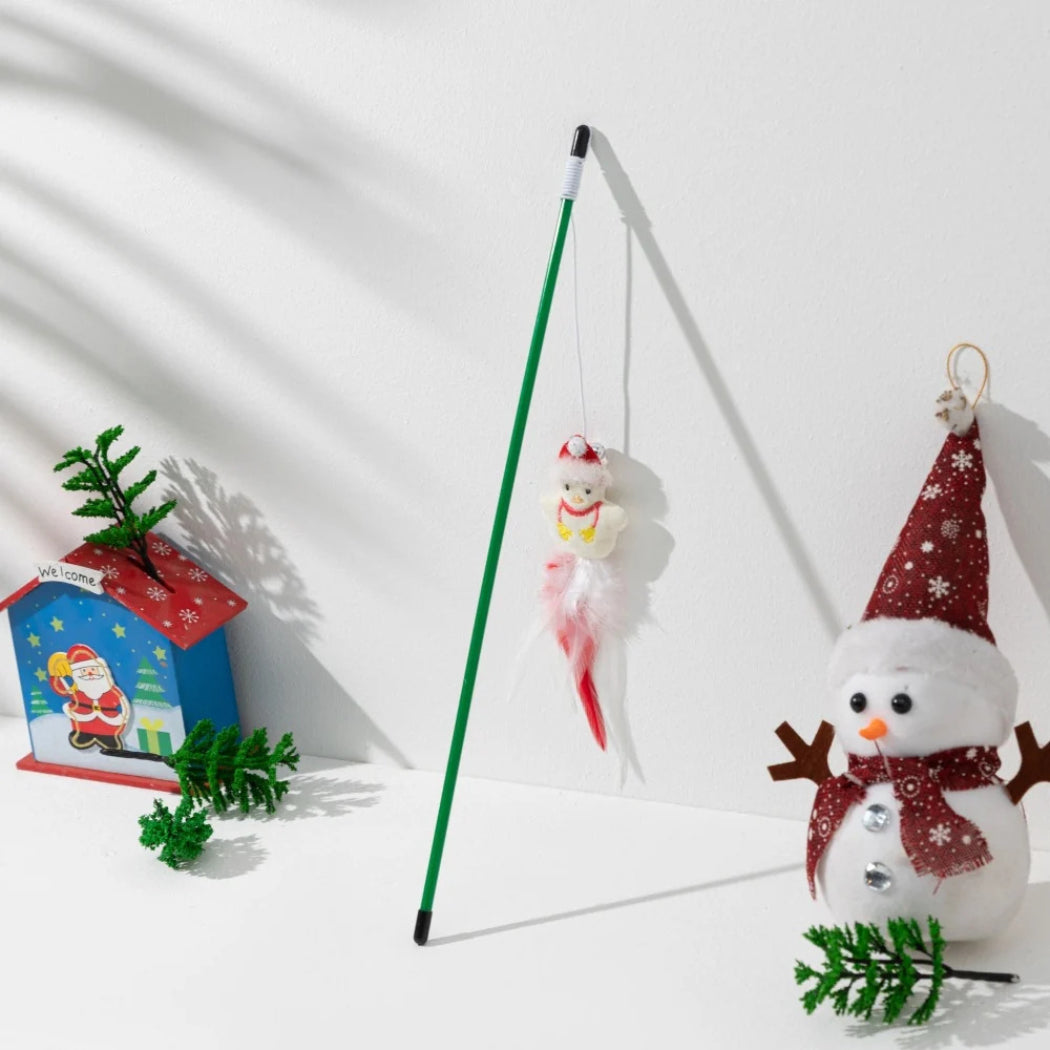 Moo - Christmas Jingle Bell Cat Teaser Wand