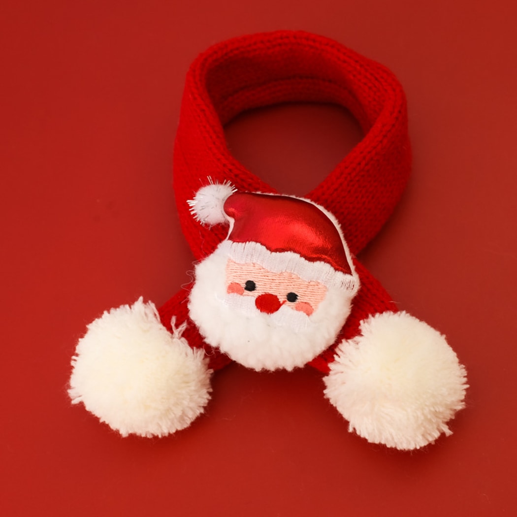 Christmoo - Cartoon Christmas Cat and Dog Neck Scarf
