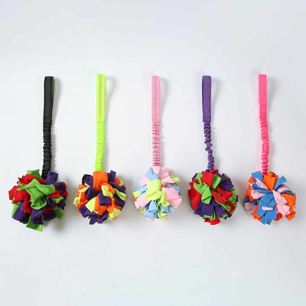 Petkin - Interactive Plush Ball Dog Toy with Strap